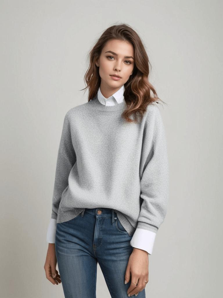 Bhea | Women’s Cashmere Blend Crewneck Sweater