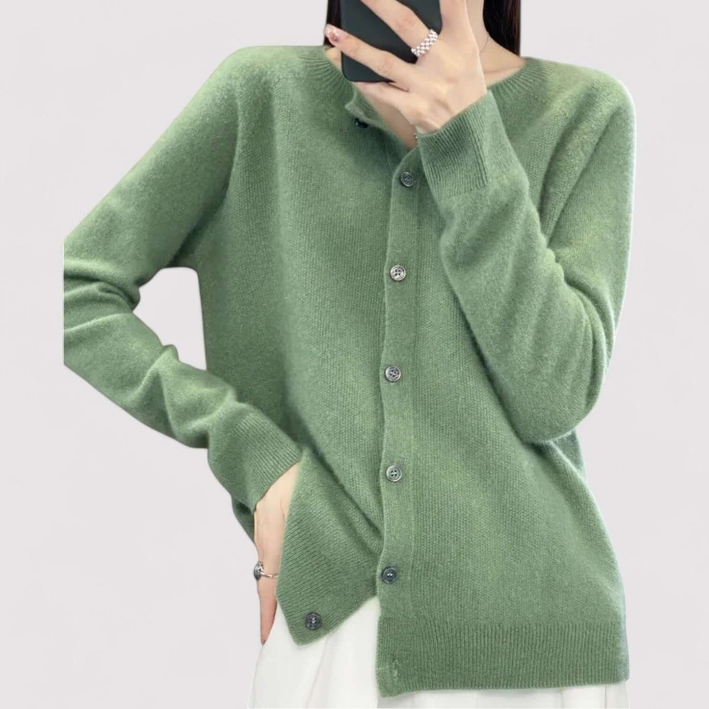Belluno | Women’s Wool Blend Open-Front Cardigan