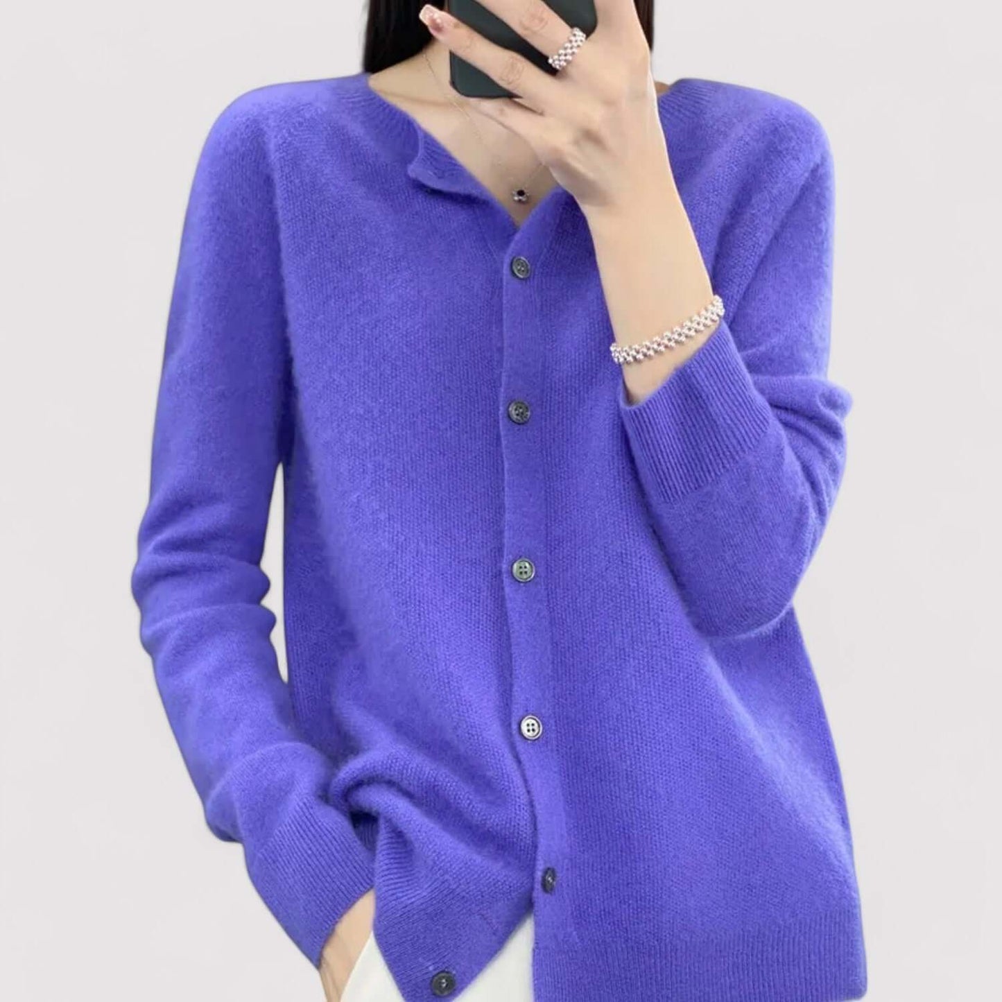 Belluno | Women’s Wool Blend Open-Front Cardigan