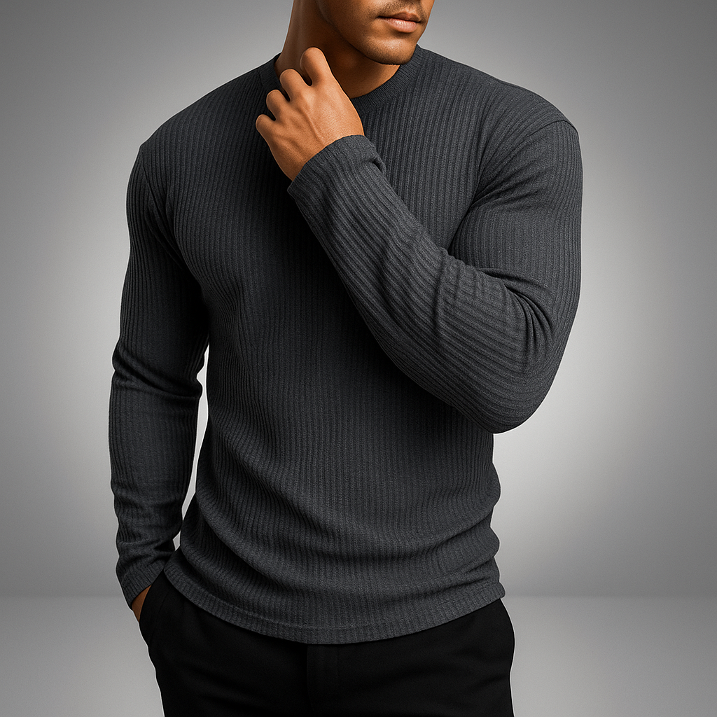 Laurent | Women’s Rib-Knit Structured Everyday Sweater