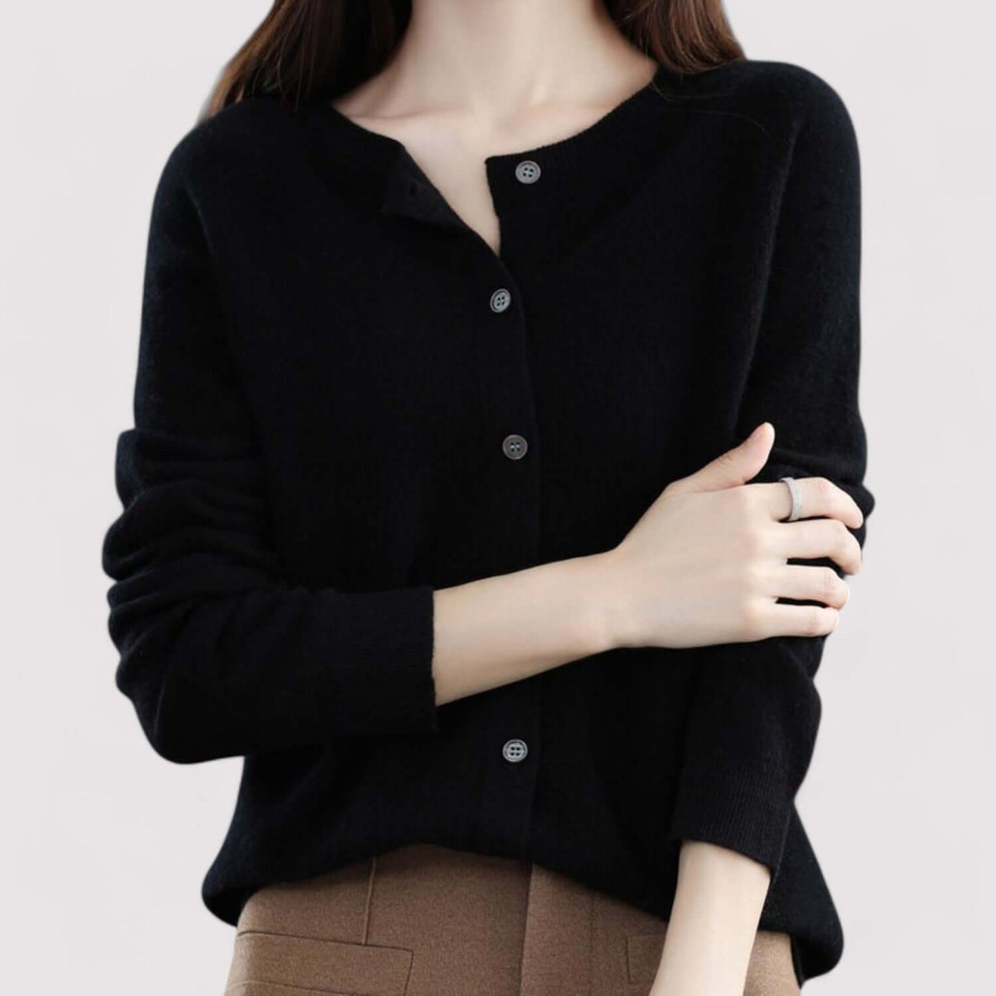 Belluno | Women’s Wool Blend Open-Front Cardigan