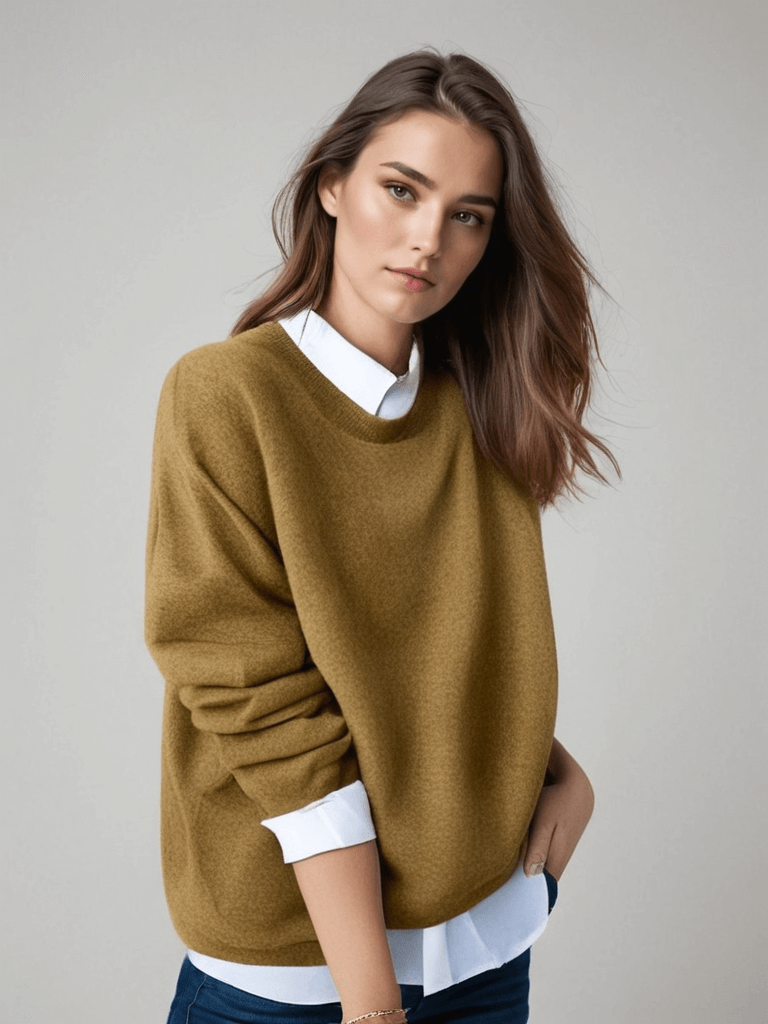 Bhea | Women’s Cashmere Blend Crewneck Sweater
