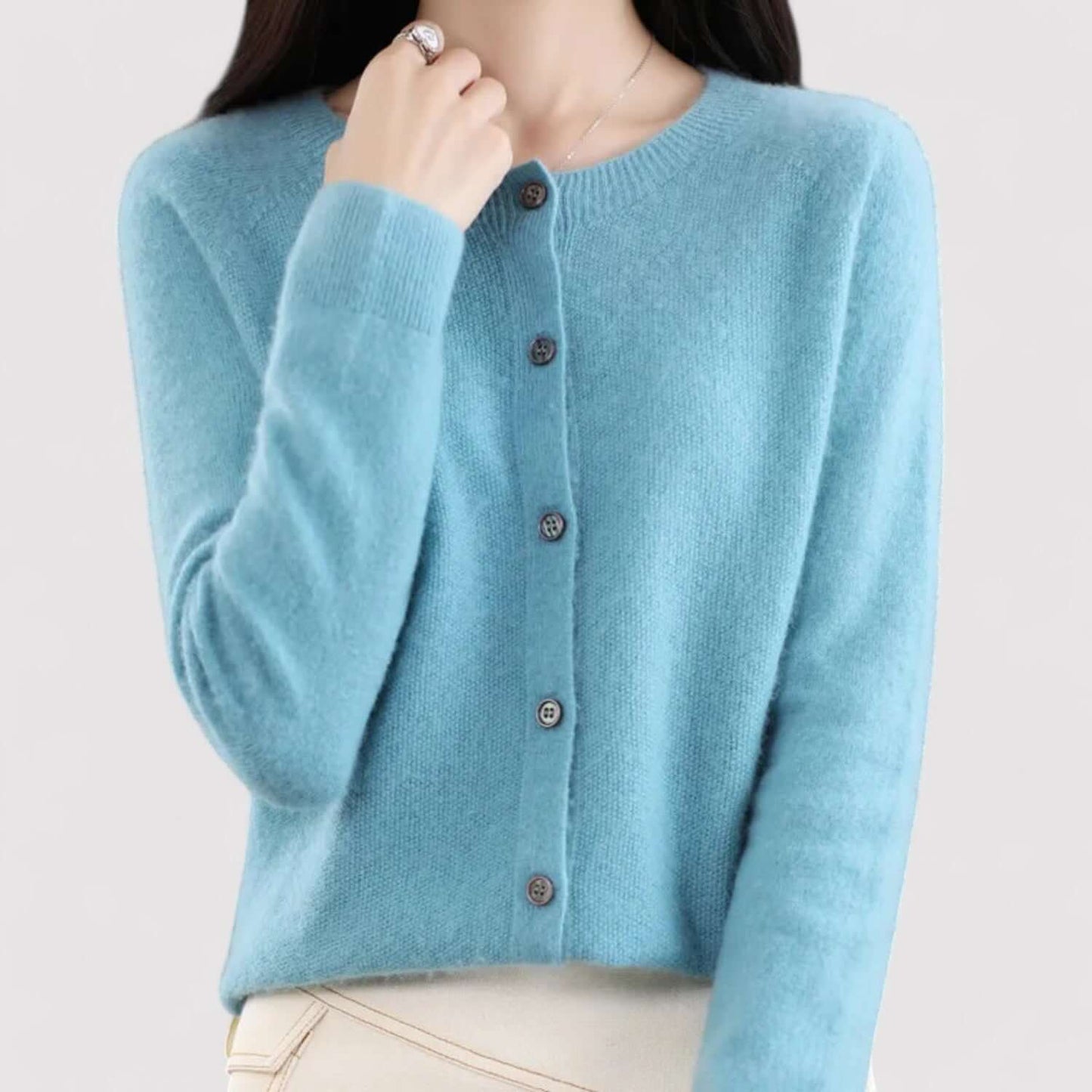 Belluno | Women’s Wool Blend Open-Front Cardigan