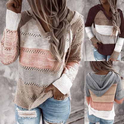 Seranova | Women’s Soft Blend Striped Knit Sweater