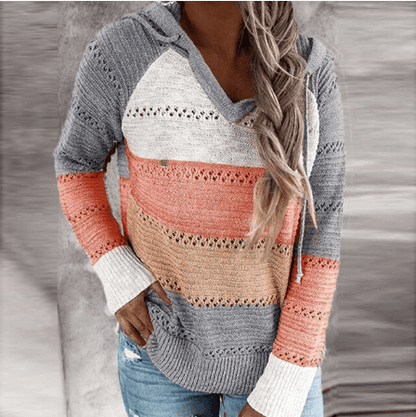 Seranova | Women’s Soft Blend Striped Knit Sweater