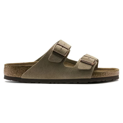 Arizona Taupe Suede Sandals – Premium Leather Comfort Sandals with Soft Anatomical Footbed4