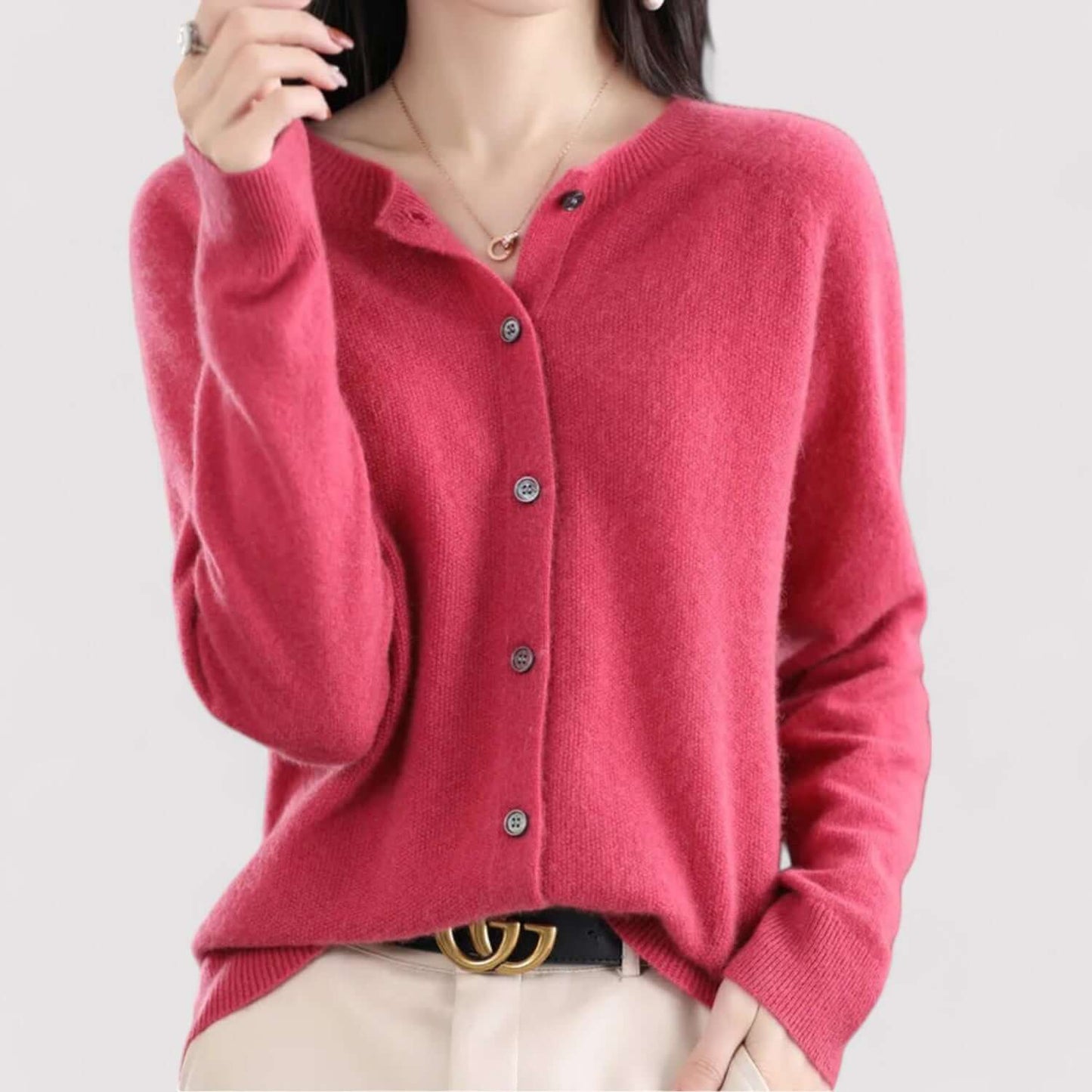 Belluno | Women’s Wool Blend Open-Front Cardigan