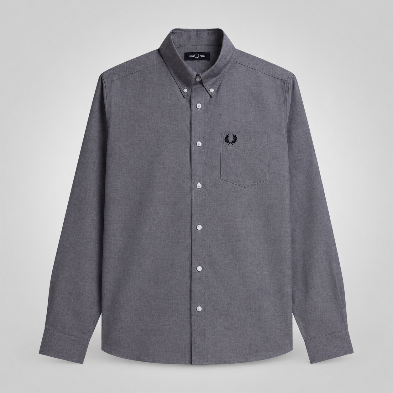 Fred Perry Men's Long Sleeve Button-Down Shirt – Premium Cotton Smart Casual Shirt
