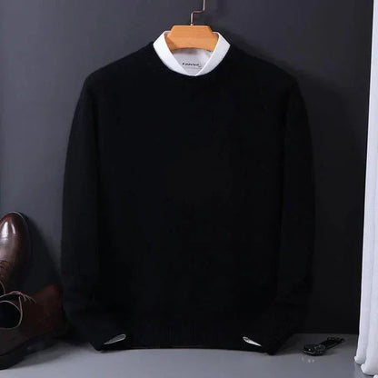 Kiaro | Men’s Cashmere Blend Crewneck Relaxed Fit Sweater