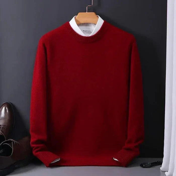 Kiaro | Men’s Cashmere Blend Crewneck Relaxed Fit Sweater