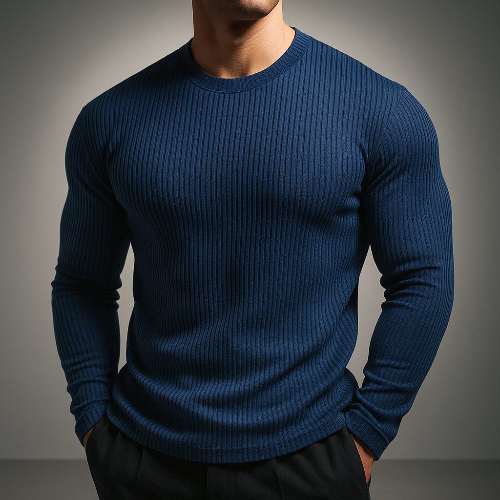Laurent | Women’s Rib-Knit Structured Everyday Sweater