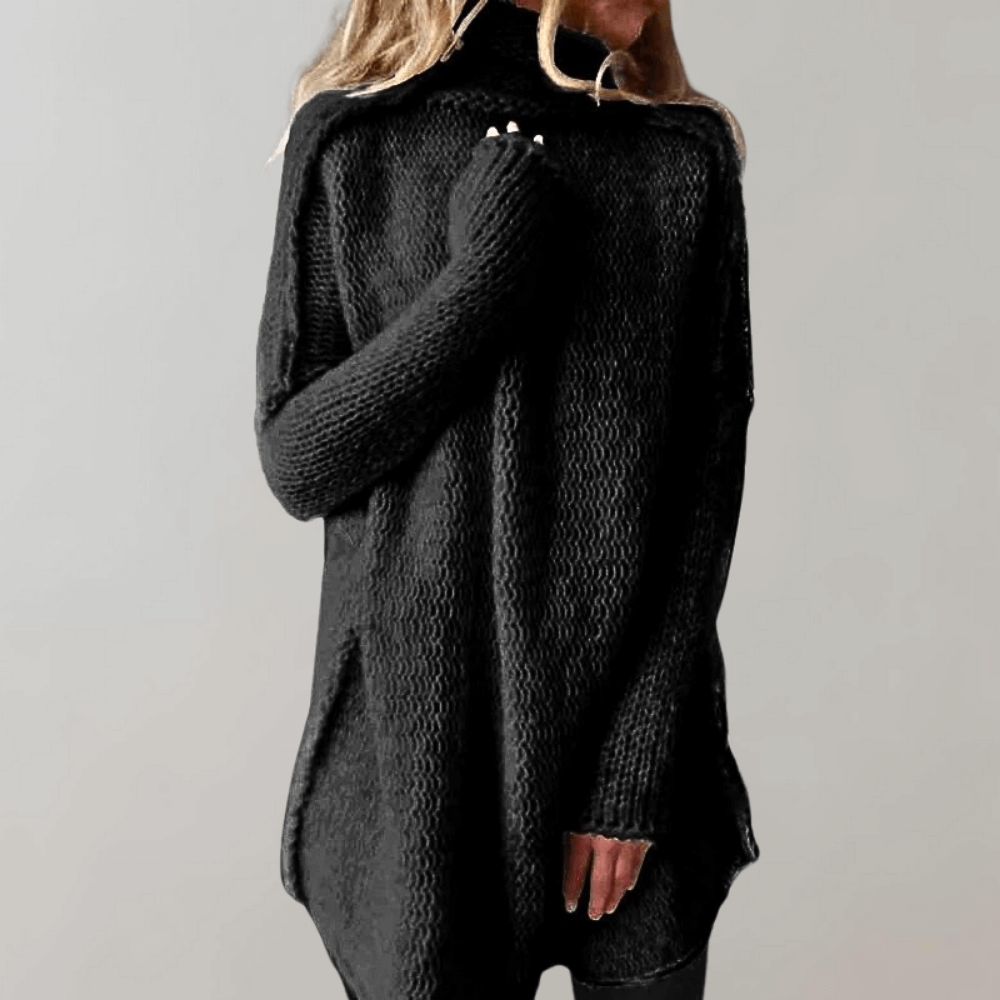 Rosmara | Women’s Relaxed Longline Knit Sweater