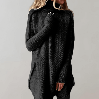 Rosmara | Women’s Relaxed Longline Knit Sweater
