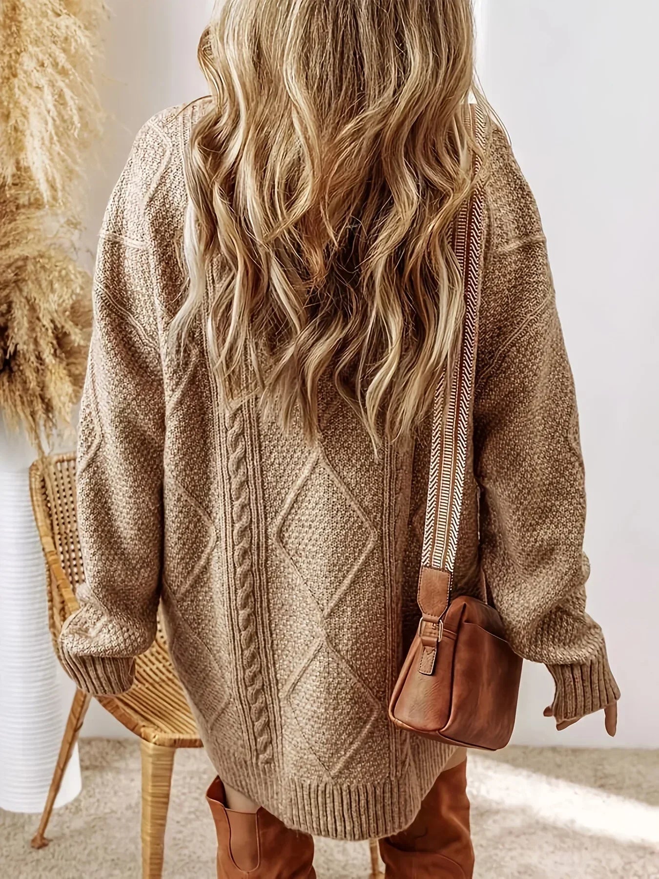 Valdina | Women’s Cable Knit Sweater Dress