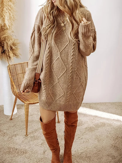 Valdina | Women’s Cable Knit Sweater Dress