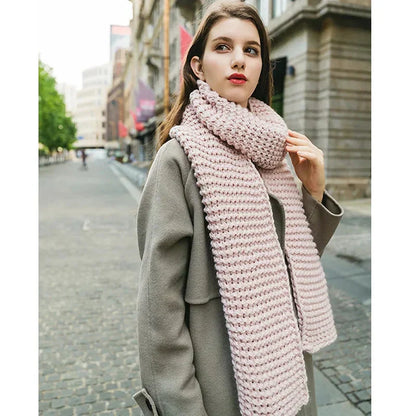 Merinda | Women’s Chunky Knit Wool Blend Scarf