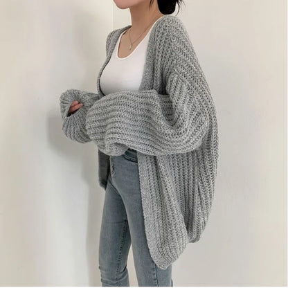 Relanie | Women’s Chunky Lantern Sleeve Cardigan