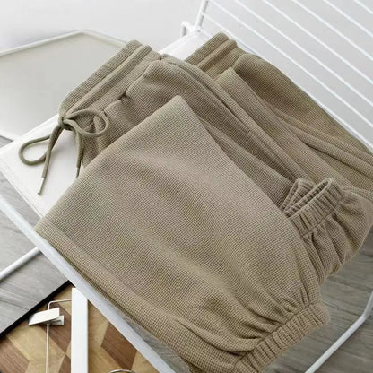 Arlien | Women’s Waffle Knit Relaxed Sweatpants