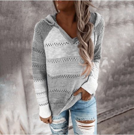 Seranova | Women’s Soft Blend Striped Knit Sweater