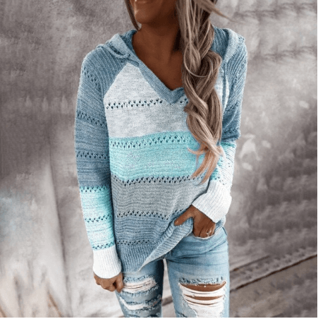 Seranova | Women’s Soft Blend Striped Knit Sweater