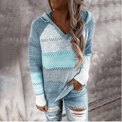 Seranova | Women’s Soft Blend Striped Knit Sweater