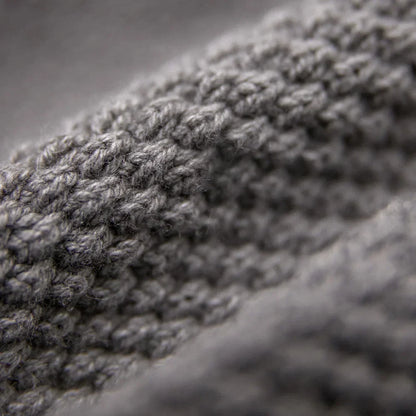 Kyoto | Men’s Textured Jacquard Knit Half-Zip Hoodie
