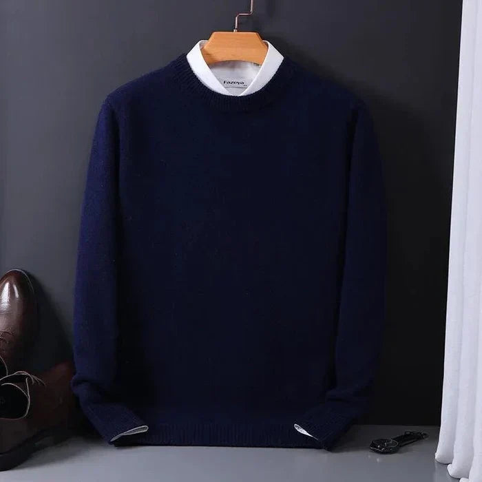 Kiaro | Men’s Cashmere Blend Crewneck Relaxed Fit Sweater