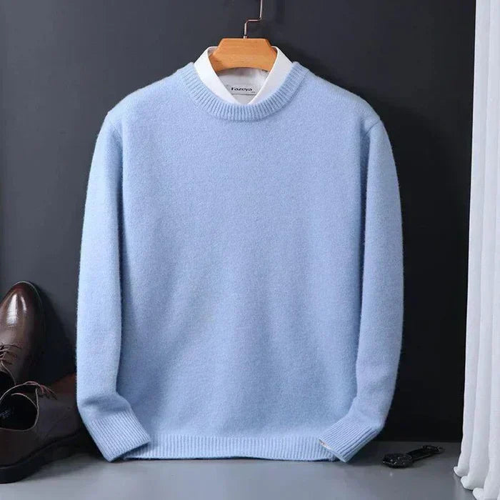 Kiaro | Men’s Cashmere Blend Crewneck Relaxed Fit Sweater