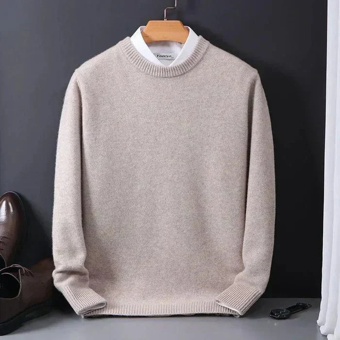 Kiaro | Men’s Cashmere Blend Crewneck Relaxed Fit Sweater